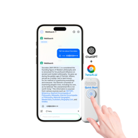 Microphone Lavalier Mini Multilingue avec Haut-Parleur Intégré Certifié FCC pour Maison Intelligente, Éducation, Bureau et Réunions