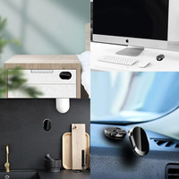 Vente en gros 2024, vente chaude, support de téléphone portable magnétique pour tableau de bord de voiture en alliage d'aluminium, rotation à 360 degrés, réglable, pliable, flexible, bureau