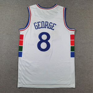 21 #   Joel Embiid 77 #   Maillots de basket-ball VJ Edgecombe <span class=keywords><strong>Allen</strong></span> <span class=keywords><strong>Iverson</strong></span> Tyrese Maxey Paul George Jared McCain cousus pour hommes S-2XL - Product Image 2