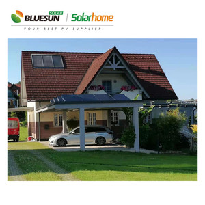 Bluesun 440W Todo el panel solar negro Mono Sistema de panel solar de tejas para el sistema de energía solar doméstico - Product Image 6