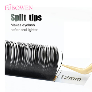 Extensiones de <span class=keywords><strong>Pestañas</strong></span> Planas Mate Súper Oscuras Ellipse 0.12 0.15 0.20 0.25, <span class=keywords><strong>Pestañas</strong></span> Planas Individuales de Visón con Curvatura J B C D Cc, Clásicas - Product Image 2