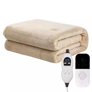 Wholesale Elektrische Deken Electric Blanket Timed Dual Control Thickened Intelligent Electric Heated Blankets For Winter