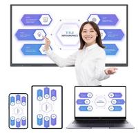 Tableau blanc interactif intelligent multi-touch de 86 pouces pour l'éducation et l'utilisation médicale intérieure fournisseur OEM garantie 1 an