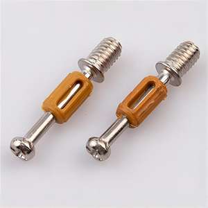 אביזרי חומרה לרהיטים 4.8 סוג פלדת פחמן מיניפיקס מכלול בורג חיבור דפיקה מנעולי פקה עם פלסטיק - Product Image 3