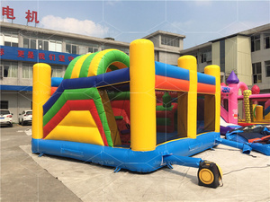 Hấp Dẫn Ngoài Trời <span class=keywords><strong>Inflatable</strong></span> <span class=keywords><strong>Bouncer</strong></span> Castle Thổi Phồng Trượt Combo Trò Chơi Cho Trẻ Em - Product Image 4