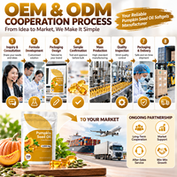 Suplemen Diet OEM Minyak Biji Labu Cold Pressed 3000mg dengan Ekstrak Saw Palmetto Non GMO dalam Bentuk Softgel Label Pribadi