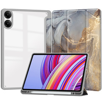 Housse de tablette intelligente à fonction de mise en veille automatique pour Redmi Pad Pro 12.1'' 2025, coque arrière transparente en acrylique anti-rayures