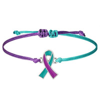 Bijoux Suxuan Bracelet de prévention du suicide Bracelet à ruban réglable Sensibilisation anti-dvt Bracelet de charité Vente en gros