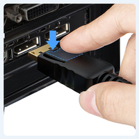 CableCreation Cable DP a VGA de 1080P y 6 pies, Adaptador Macho a Macho Chapado en Oro para Proyector, Monitor, PC