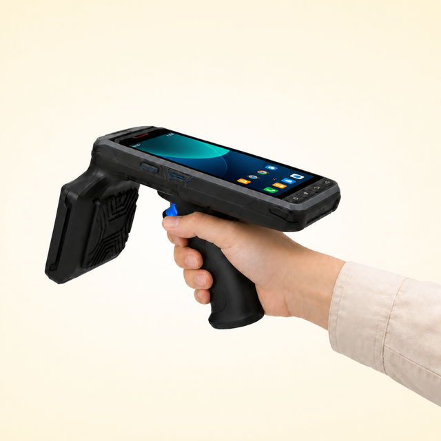 Mobile UHF RFID Handheld Reader Asi Impinj E710 Android PDA with 2D Barcode Scanner IP67 Waterproof Data Collector