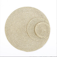 Nouveau personnaliser Boho coloré coton personnalisé à la main décor de Table macramé napperon sous-verre ensemble