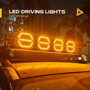 Luces LED de Conducción de 7 Pulgadas, 160W, 10500LM, 1414M, OSRAM, Haz Combinado, DRL Ámbar, para F150 Raptor, 4Runner, Land Cruiser, Luz Antiniebla para Parachoques - Product Image 2