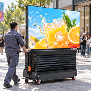จอแสดงผล LED แบบเคลื่อนที่ P3 สำหรับใช้งานกลางแจ้ง ป้ายดิจิทัลแบบพกพาและนำกลับมาใช้ใหม่ได้ เหมาะสำหรับงานโรดโชว์กลางแจ้ง ให้เช่าหน้าจอ LED สำหรับโฆษณาเคลื่อนที่ - Product Image 6
