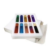 Huile essentielle parfumée 10 ml, flacon à bille en verre, boîte d'emballage personnalisée