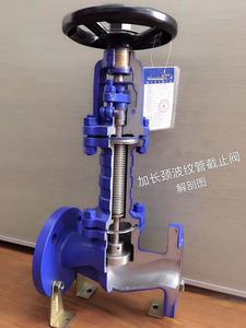 שסתום גלובוס מפוח פלדה יצוקה PN16 PN25 אוויר קיטור מופעל ידנית שסתום גלובוס איטום מפוח - Product Image 4