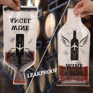 Protector de Botellas de Vino Reutilizable, Paquete de 6, Personalizado, Venta al Por Mayor de Fábrica OEM, Bolsa Protectora de Vino para Viaje - Product Image 4