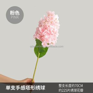 B-097 Tú Cầu Nhân Tạo 70Cm Bất Cảm Ứng Hoa Thanh Lịch Nón Tú Cầu Trang Trí Đám Cưới Hoa Lá Tú Cầu Màu Hồng - Product Image 5