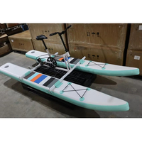 Funworldsport nouveau design gonflable unique vélo aquatique pédalo bateau à pédales vélo flottant à vendre