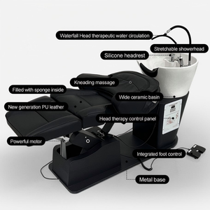 Juego de Lavacabezas y Silla para Salón de Belleza a <span class=keywords><strong>Precio</strong></span> de Fábrica, Silla de Lavado Multifuncional para Peluquería, Camas de Masaje para Spa - Product Image 5