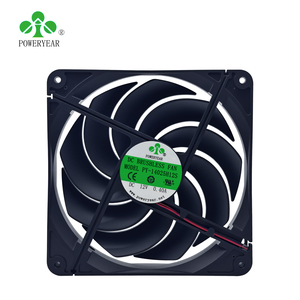 Poweryear 14cm 낫 축 방향 흐름 냉각 팬 대용량 140x140x25mm 유압 베어링 브러시리스 14025 DC 12V <span class=keywords><strong>140mm</strong></span> 팬 - Product Image 3