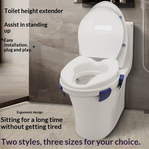 Coussin <span class=keywords><strong>rehausseur</strong></span> de toilettes portable et amovible MK pour personnes âgées et handicapées, capacité de 200 kg, pour usage domestique - Product Image 4