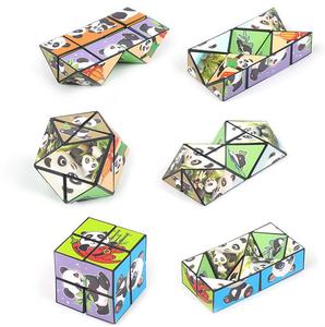 Đồ chơi giảm stress hình khối lập phương hình gấu trúc 3D đ<span class=keywords><strong>a</strong></span> dạng bán buôn, đồ chơi giáo dục cho trẻ em, khối lập phương vô cực 3D - Product Image 3