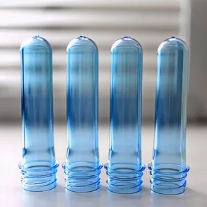 Blue Color 28mm PCO1880 1881 Plastic Bottle PET Preform For Water Beverage Juice