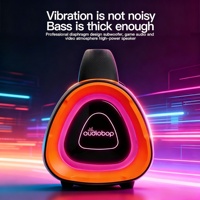 Haut-parleur Subwoofer de Production en Série avec Éclairage Ambiant LED RGB et Connectivité BT 5.4 TWS pour Fêtes en Extérieur et Jardin