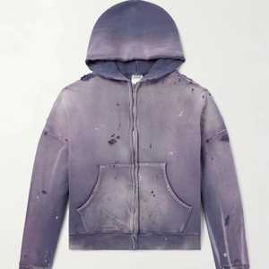 Chaqueta de punto con capucha y cremallera de cuello medio alto para mujer, nueva colección 2025, otoño/invierno, peso pesado 330g, tejido de rizo antiarrugas 100% - Product Image 1