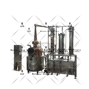 100L制水机家用酒精蒸馏器价格散装高纯度乙醇精馏装置