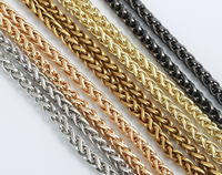 Sangle d'épaule de luxe à billes dorées, chaîne de sac haut de gamme, ceinture métallique réglable – Meilleure vente