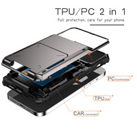 Étui de téléphone portable TPU 2-en-1 de haute qualité pour iPhone 17 Promax avec étui de téléphone portable à rabat personnalisé 16Plus