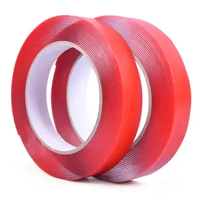 Nastro di schiuma rossa doppio lato adesivo acrilico ad alta adesiva 1.1mm di spessore