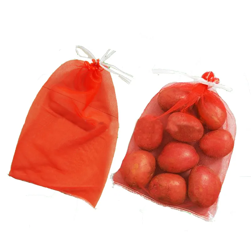 Ambalaj meyve sarımsak fıstık 1kg 5kg küçük İpli net çanta