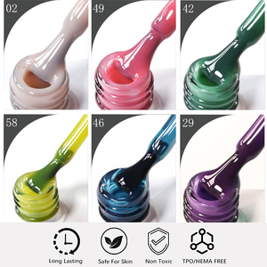 ZRKGEL OEM ODM Marca Privada 60 Colores Gelatina Moda <span class=keywords><strong>Semipermanente</strong></span> <span class=keywords><strong>Esmalte</strong></span> <span class=keywords><strong>de</strong></span> Gel UV Removible Set Suministro a Granel con Logotipo Personalizado - Product Image 5