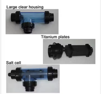 Accessoires pour piscine, chlorinateur à sel, modèle 5g/h, haute efficacité, débit de 100,8 gpm, installation facile, ABS
