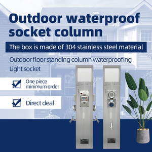 RV điện bệ ngoài trời Ổ cắm điện Caravan cung cấp cột bến cảng Marina điện bệ thủy điện tích hợp cọc cắm trại - Product Image 6