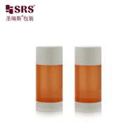 Vente chaude Récipient Rond Emballage Vide 15ml Forme Ronde Tubes Déodorant Bâton Bouteille En Plastique Bâton De Protection Solaire Emballage