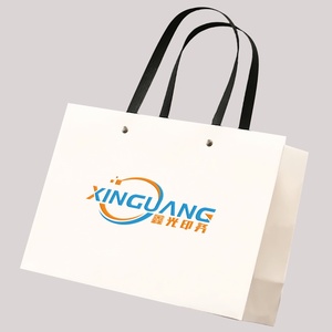 Wholesale Recyclable Luxury Cotton Handle Paper Bag Personalized Logo Printed for Clothing Shoes <b>Brown</b> Tote Shopping Gift Bag - Product Image 6