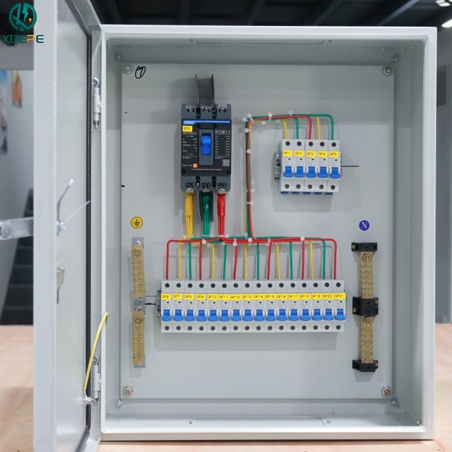 21 Circuits JXF Type Distribution Switchboard Electrical Panel Box IP55 Protection 380V AC Wall/Floor Mountable Workshop MG-MCDB