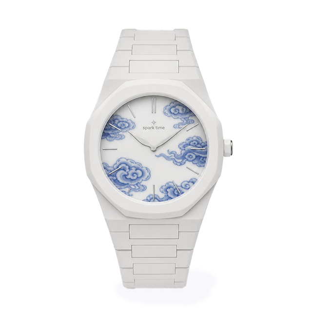 Ultra-Thin Bioceramic Quartz Watch for Men with 3ATM Waterproof & Custom Logo - a Minimalist Business Timepiece