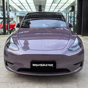 Wrapmaster 1.52*17m Vinyle d'enveloppe de voiture complet violet de haute qualité en PET métallisé super brillant - Product Image 1