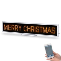 Jaune 16X128pixel Publicité LED Affichage APP Messages Programmables Défilement LED Signe Affichage Affichage Numérique LED Matrice Panneau