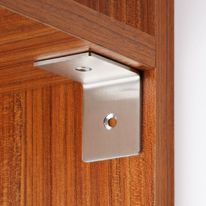Soporte de Ángulo en L de Acero Inoxidable 48x48x40mm, Soporte de Estante de un Solo Orificio, Pieza de Fijación para Conectar Divisiones - Product Image 4