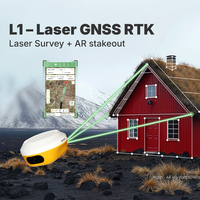 Penerima GNSS Laser RTK SingularXYZ L1 dengan Laser Non-Kontak 10m & 60 °   IMU Tilt Ntrip GPS Rover Termasuk Perangkat Lunak Perpetual