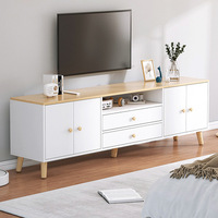 Rak TV Minimalis Modern, Tipe Standing, Kompak, untuk Ruang Tamu, Kamar Tidur, Hotel, Kabinet Tinggi, Perabot Rumah