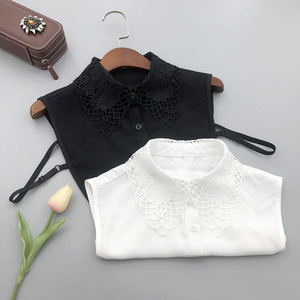 Colletto Finto Staccabile in Pizzo Bianco Ricamato Personalizzato in Poliestere per Accessori da Donna, Direttamente dalla Fabbrica - Product Image 4