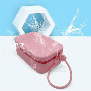Bolsa Organizadora de Cosméticos de Silicona a la Moda 2026, Bolso Bandolera con Cierre para Mujer, Impermeable, para Brochas de Maquillaje y Monedas - Product Image 1