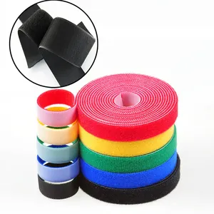 Nylon Fabric Fastener Mounting Tapes,Self Adhesive Strips Tape,Sticky Back Hook and Loop Fasteners for Home,Office or Classroom