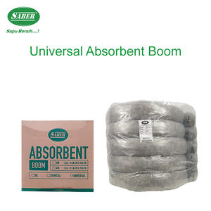 Barrera absorbente universal profesional SABER Small Boom 1500 gris para el control de derrames de petróleo en plantas. - Product Image 4